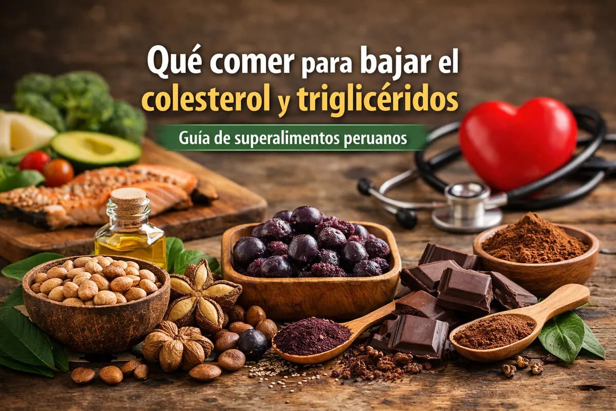 Superalimentos peruanos saludables para bajar el colesterol y triglicéridos