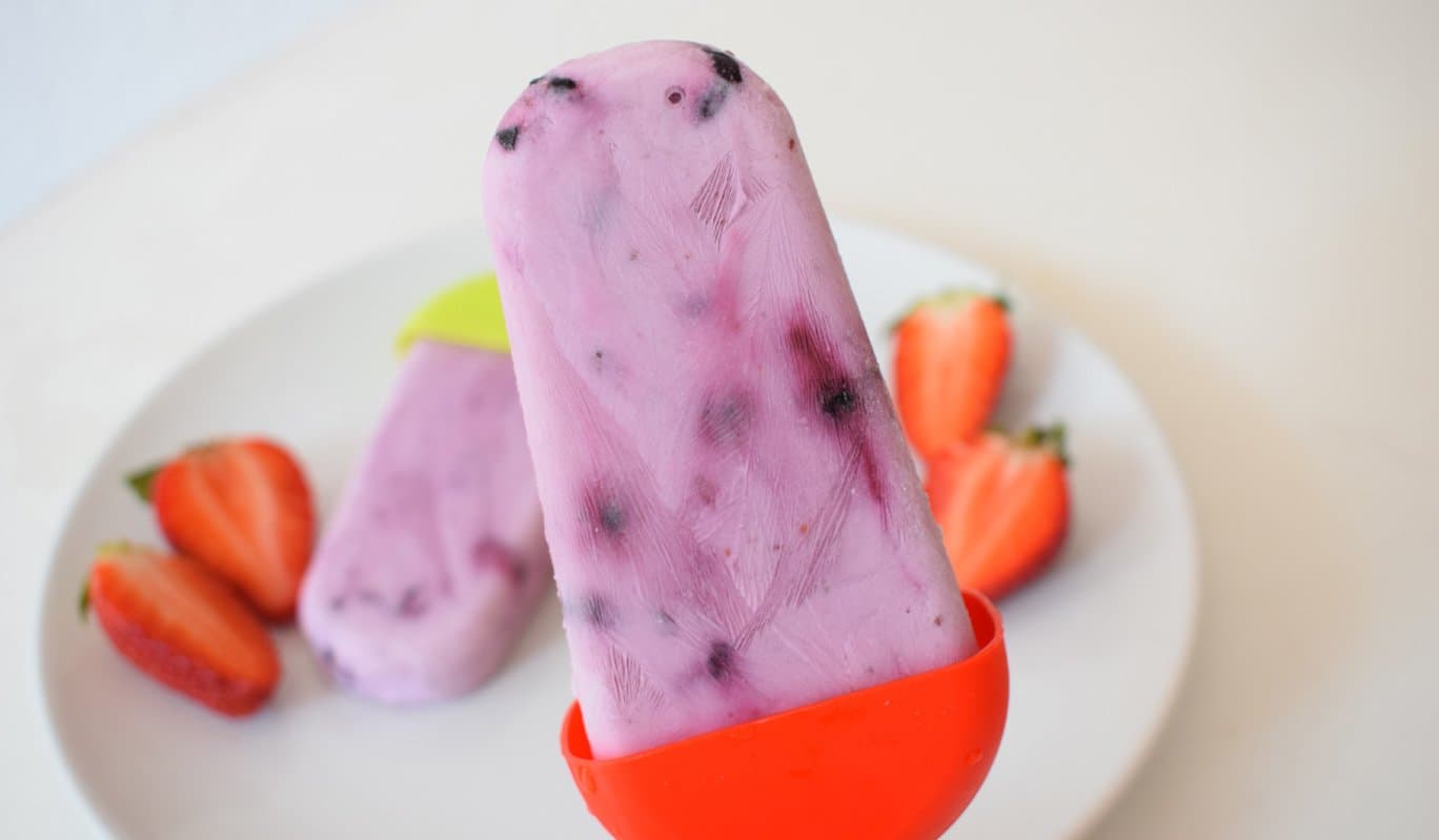 Delicia nutritiva: Helado de yogurt, camu camu y berries